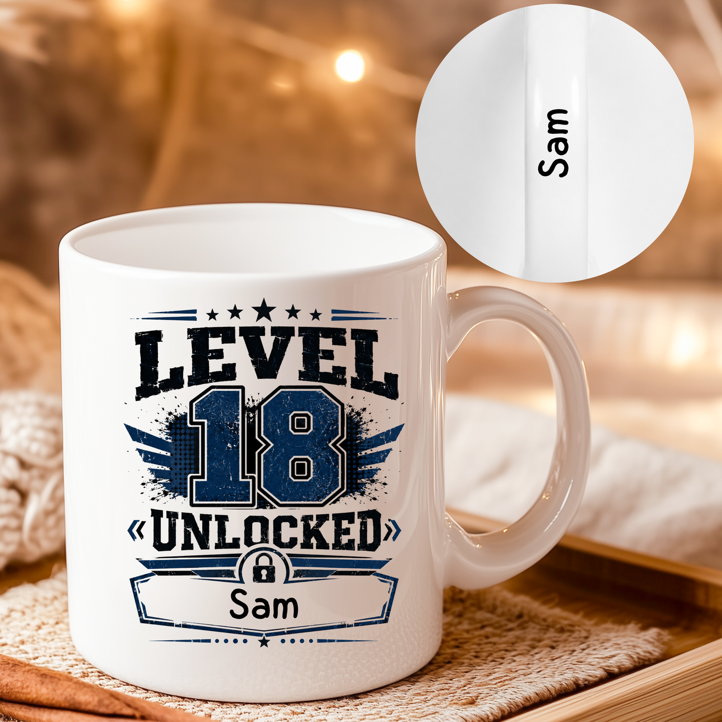 Level 18 Unlocked – Personalised Birthday Mug