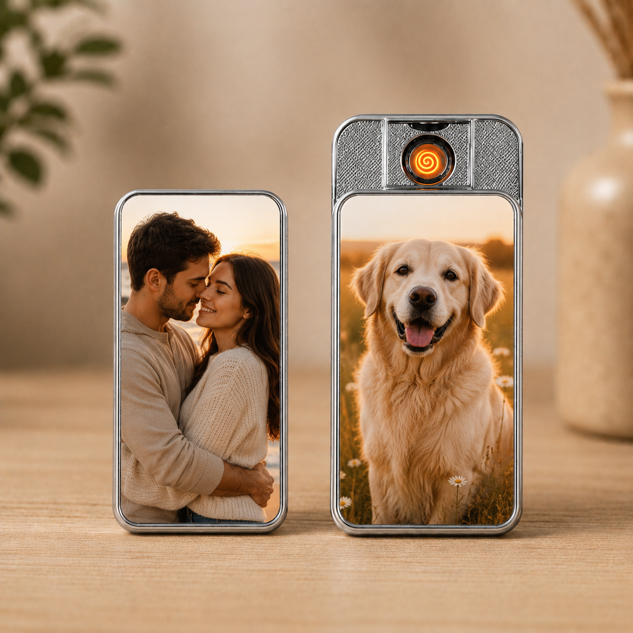 Personalised Photo USB Electric Lighter – Double-Sided