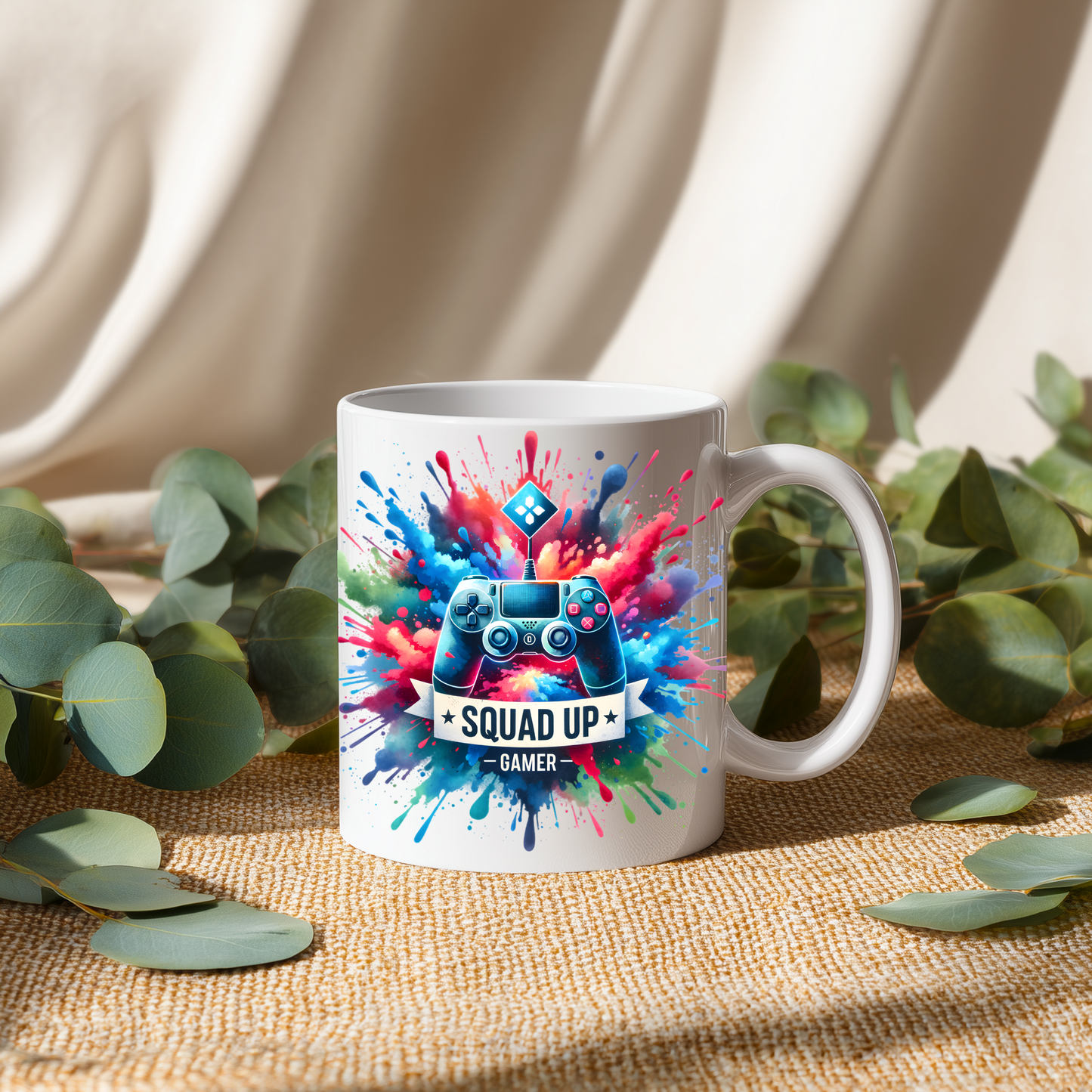 Personalised Gaming Mug – Custom Name