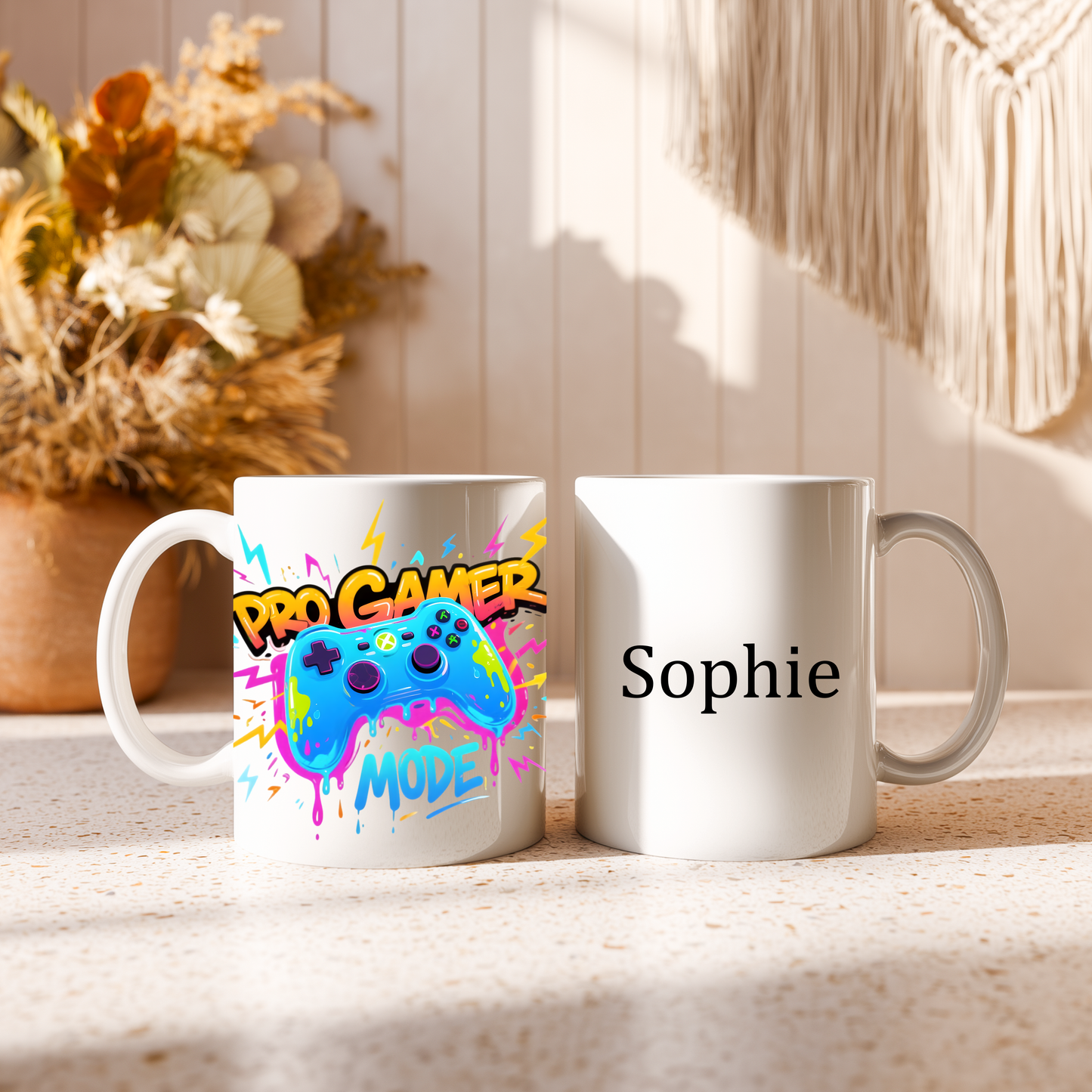 Personalised Gaming Mug – Custom Name