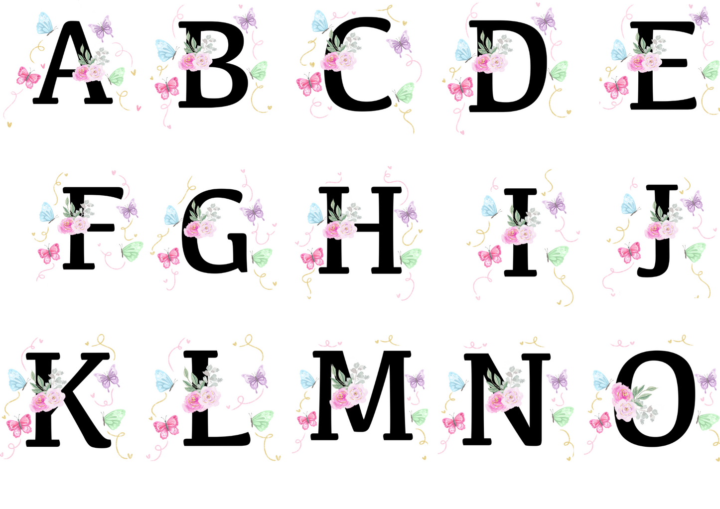 Personalised Initial & Name Mug – Custom Floral Design