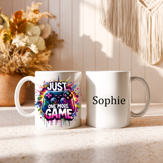 Personalised Gaming Mug – Custom Name