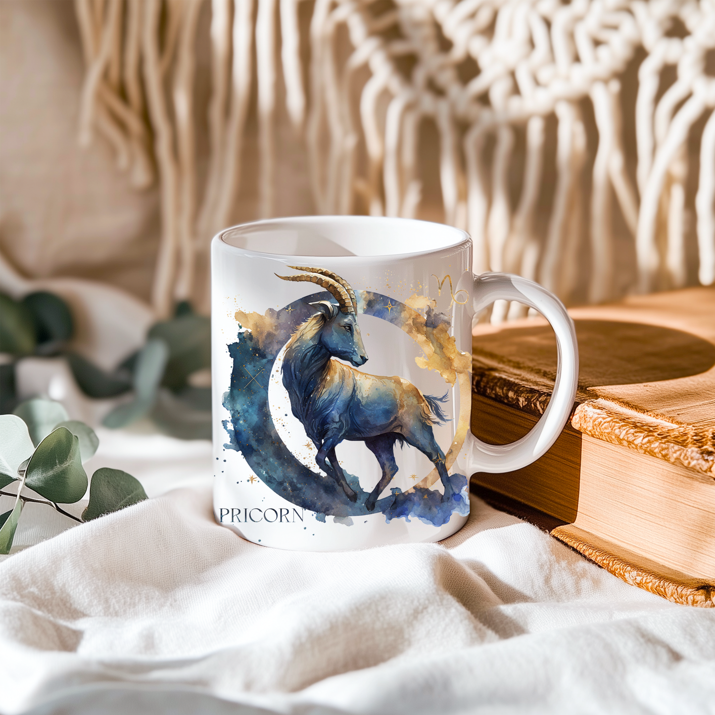 ♑ Personalised Zodiac Mug – Capricorn Design