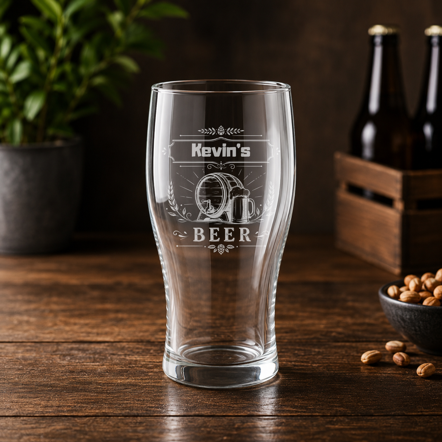 Personalised Engraved Beer Glass