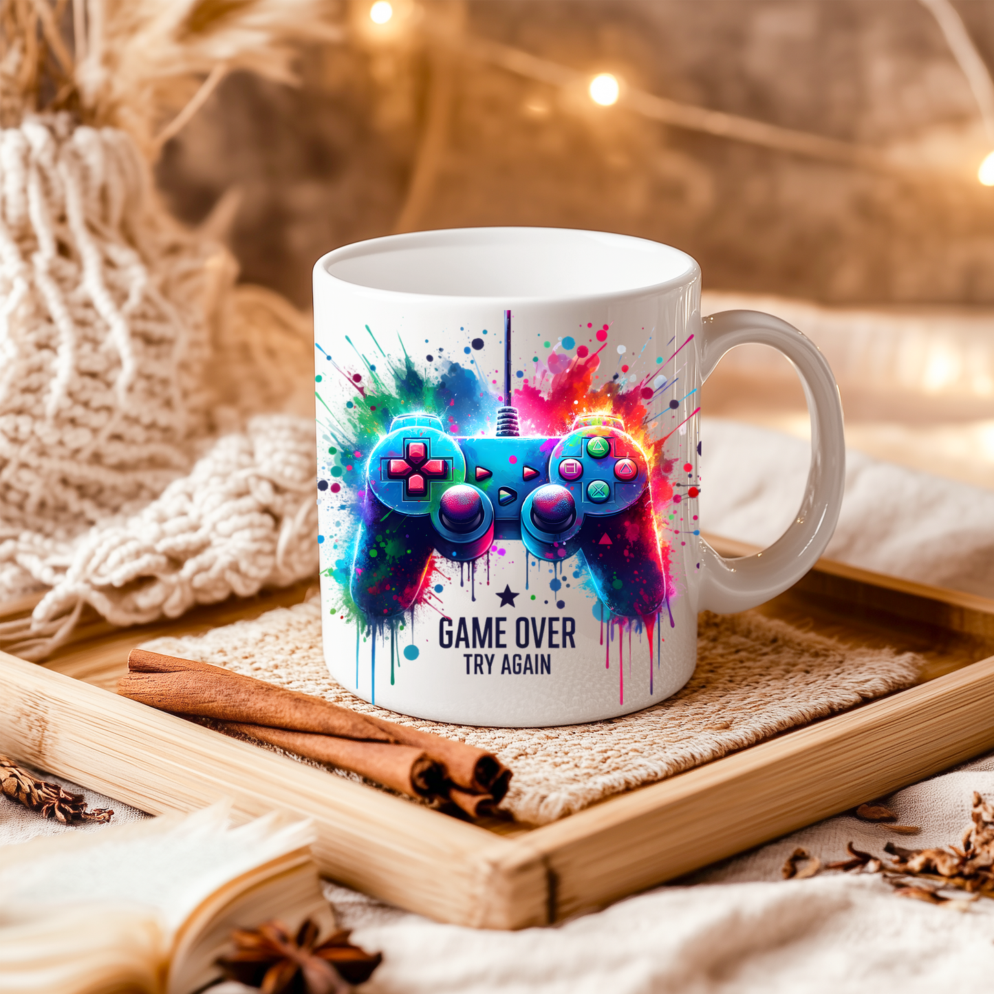 Personalised Gaming Mug – Custom Name