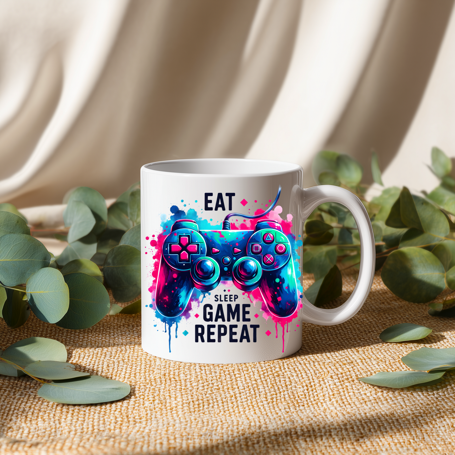 Personalised Gaming Mug – Custom Name