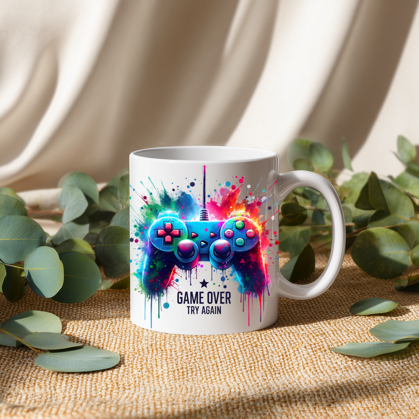 Personalised Gaming Mug – Custom Name