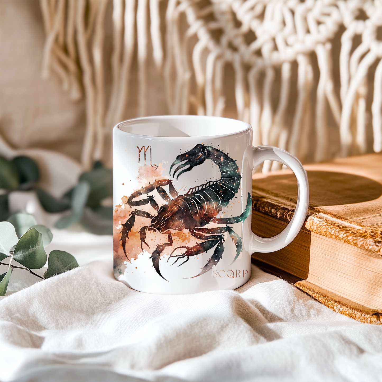 🦂 Personalised Zodiac Mug – Scorpio Design