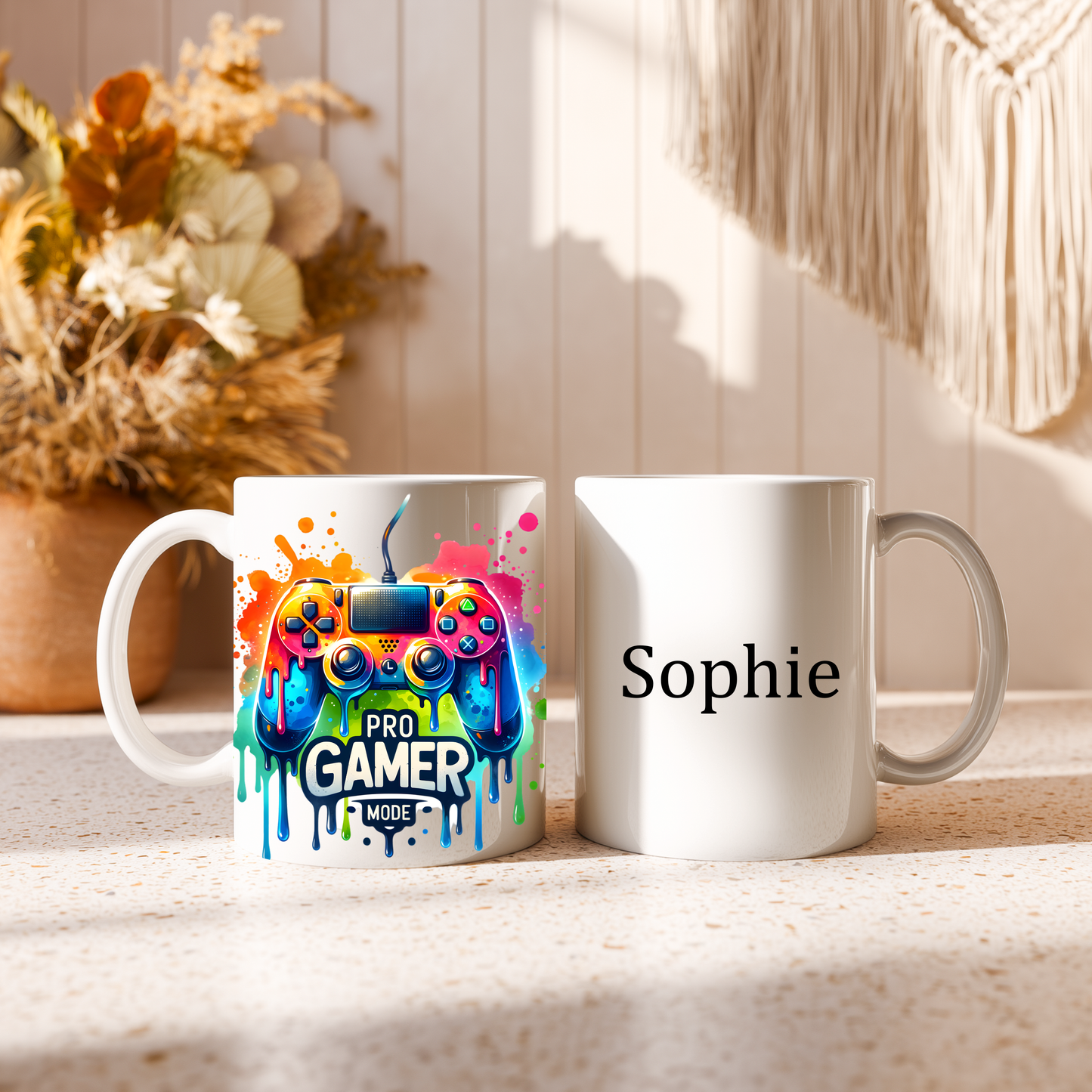 Personalised Gaming Mug – Custom Name