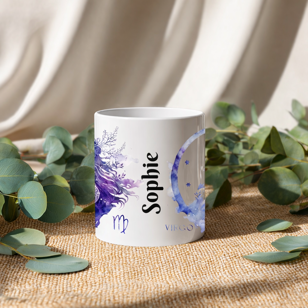 Personalised Zodiac Mug – Virgo Design