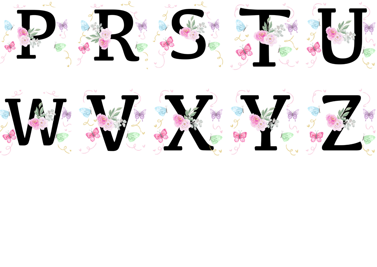 Personalised Initial & Name Mug – Custom Floral Design