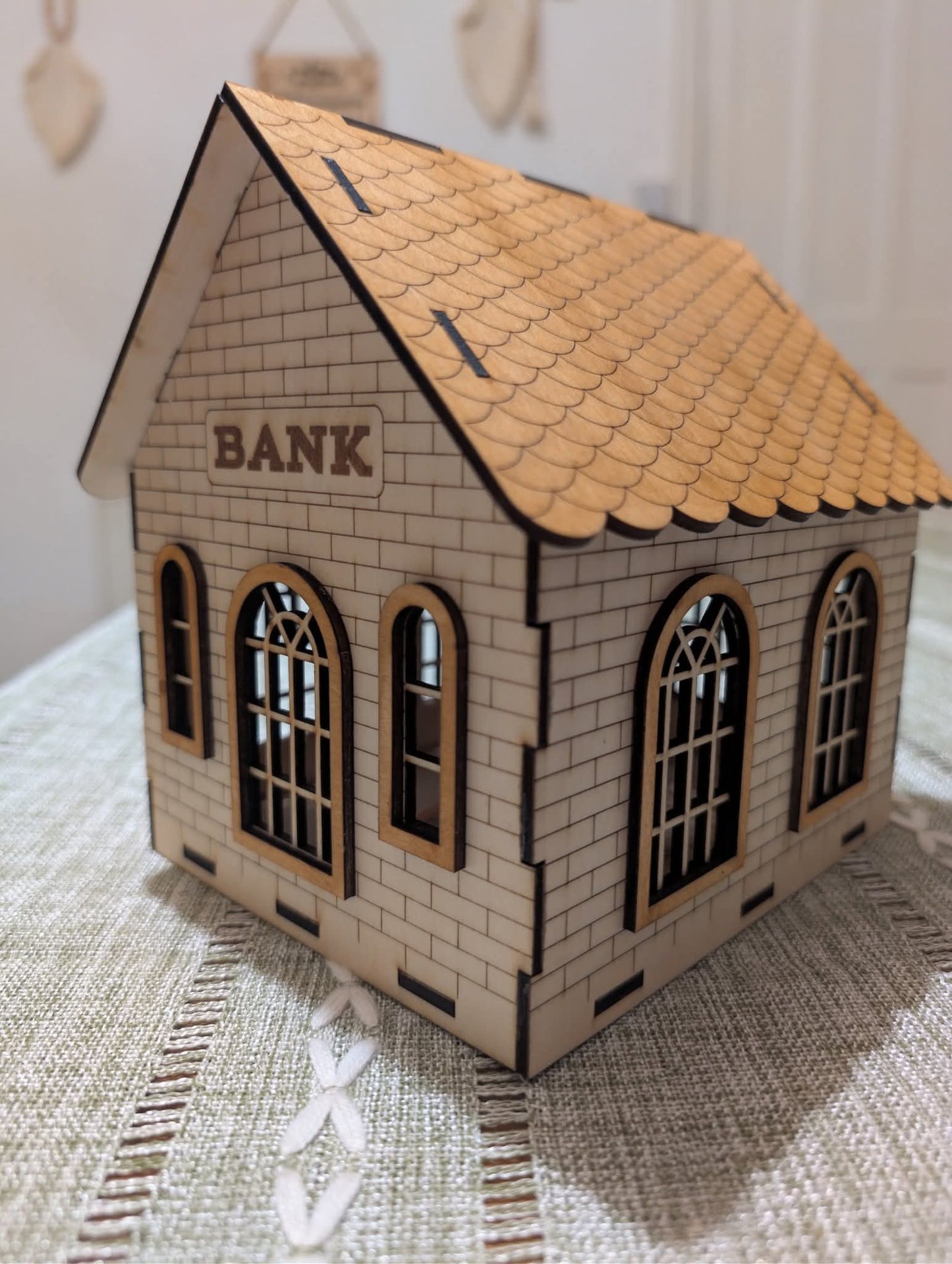 Wooden Bank Money Box