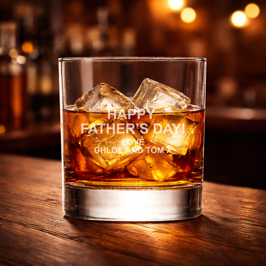 🥃 Personalised Father’s Day Whiskey Glass